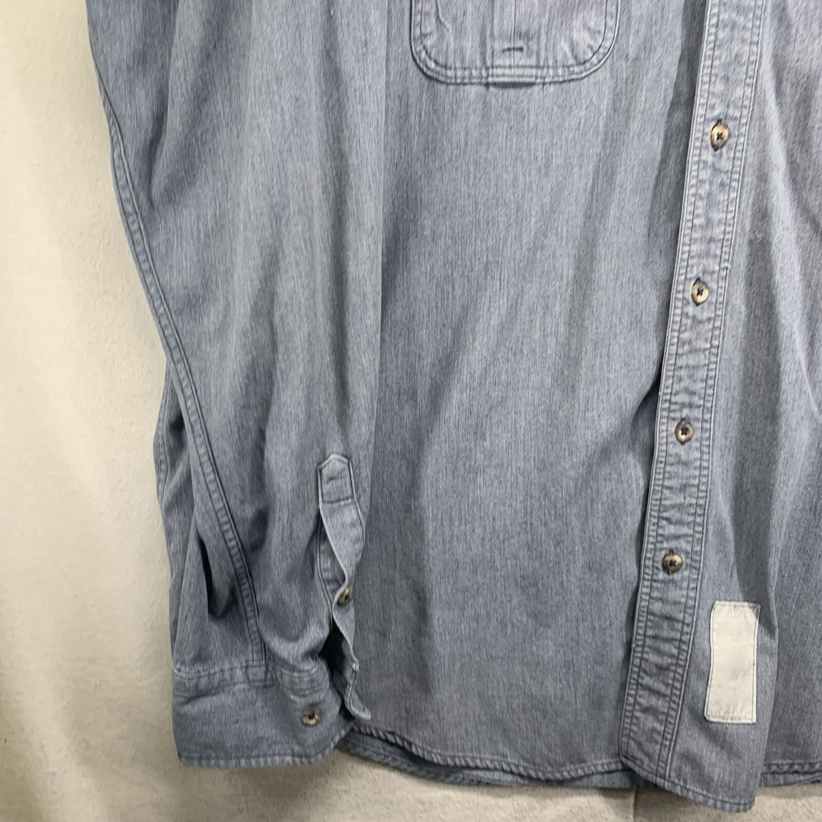 Tyndale FR Button Down Shirt 3XL 9 CAL HRC 2 ARC 9.1 Light Gray Spots & Wear
