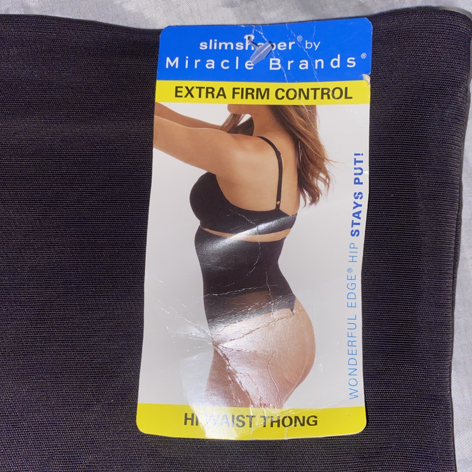 Slimshaper By Miracle Brands Shapewear Thong Size Xxl Black