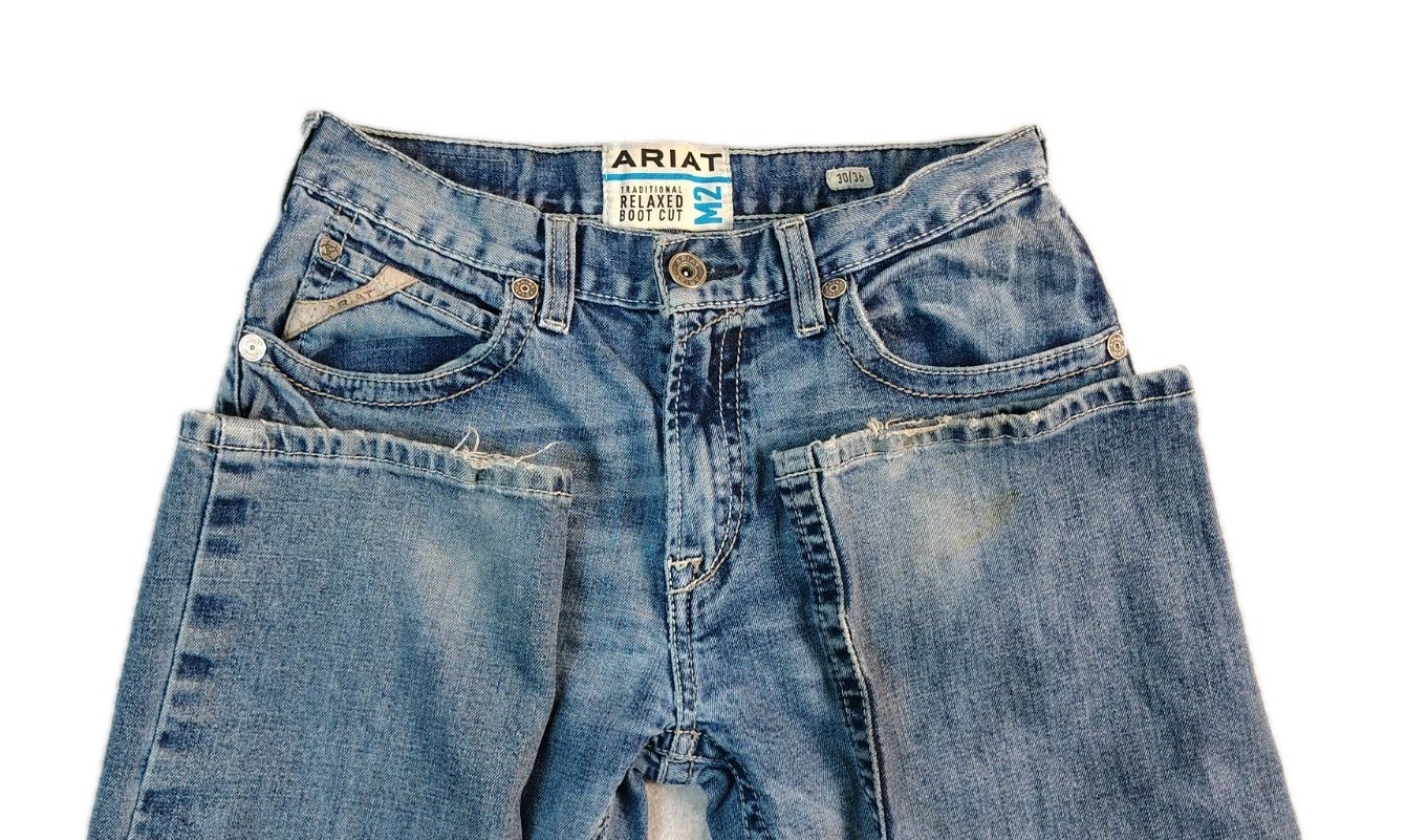 Ariat M2 Traditional Relaxed Boot Cut Denim Jeans Mens 30×36 Western Work