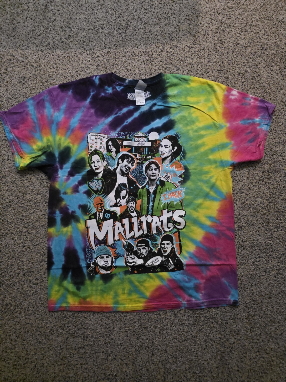 Mallrats Tie Dye Shirt XL CREEP O RAMA (Kevin Smith)