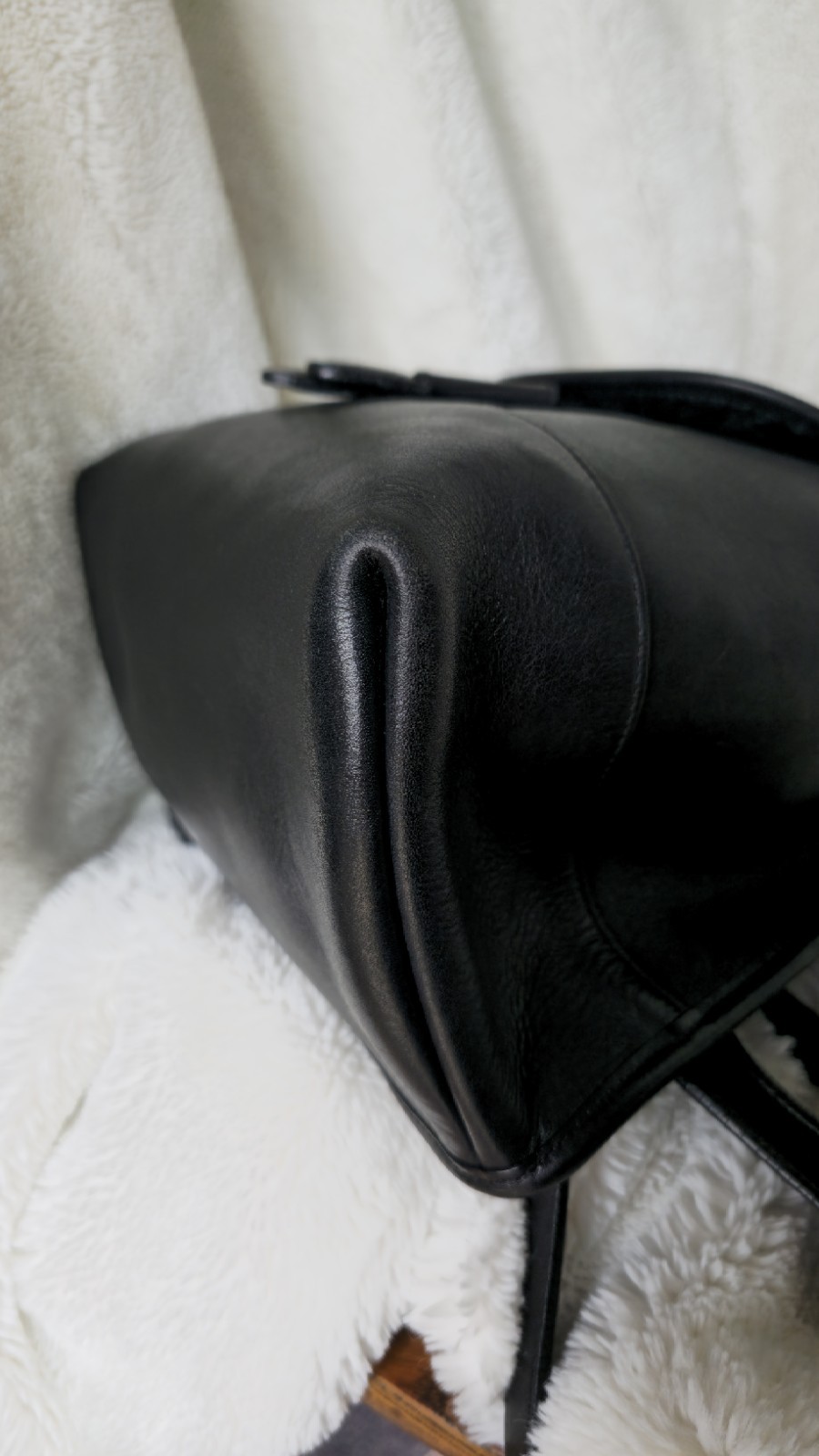 COACH 9791 Black Leather Nickel Turn Lock Zip Pockets Backpack Adj. Straps