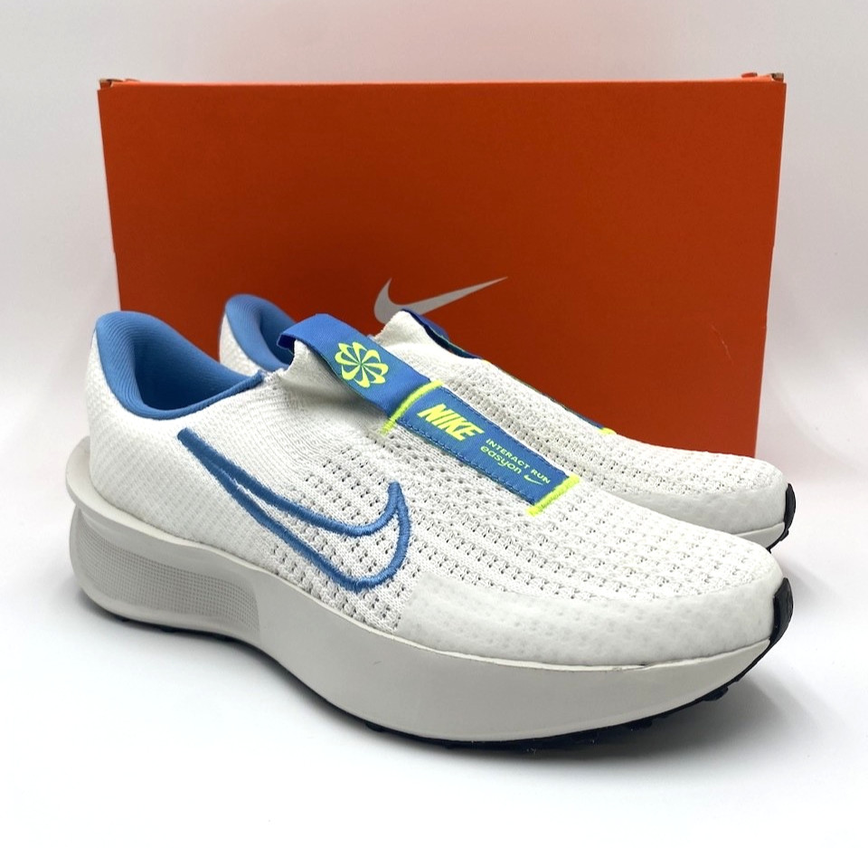 Nike INTERACT RUN EASYON Women’s NEW Running Shoes White/Beyond-Volt Multi Sizes
