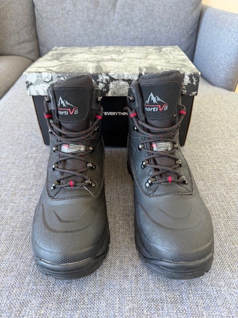 NORTIV 8 FOOTWEAR Men’s Non-Slip Waterproof Winter Snow Boot – Black US 9