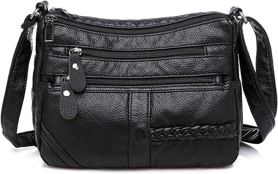 Shoulder Bag for Women, Soft PU Leather Purses with Multi Pockets Crossbody Bag