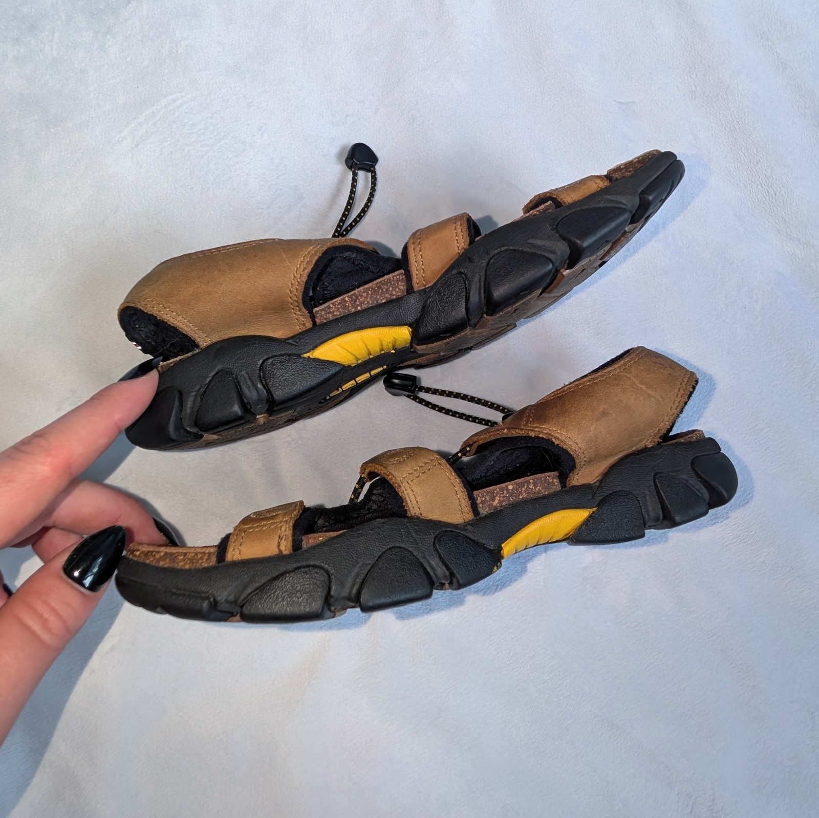 Keen Sarasota Waterproof Hiking Open Toe Sandals Brown Leather Womens 7