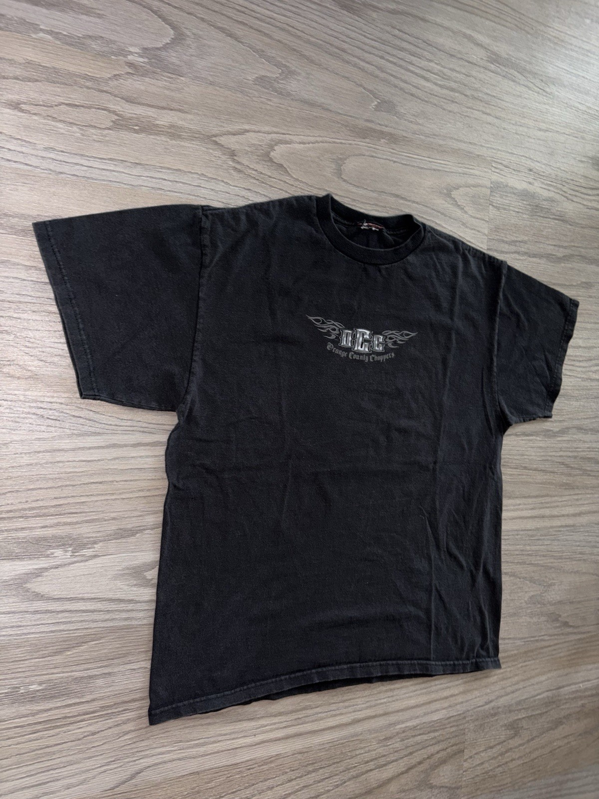 Vintage Orange County Choppers Flaming Sword T-Shirt Mens (XL) Motorcycle Y2K