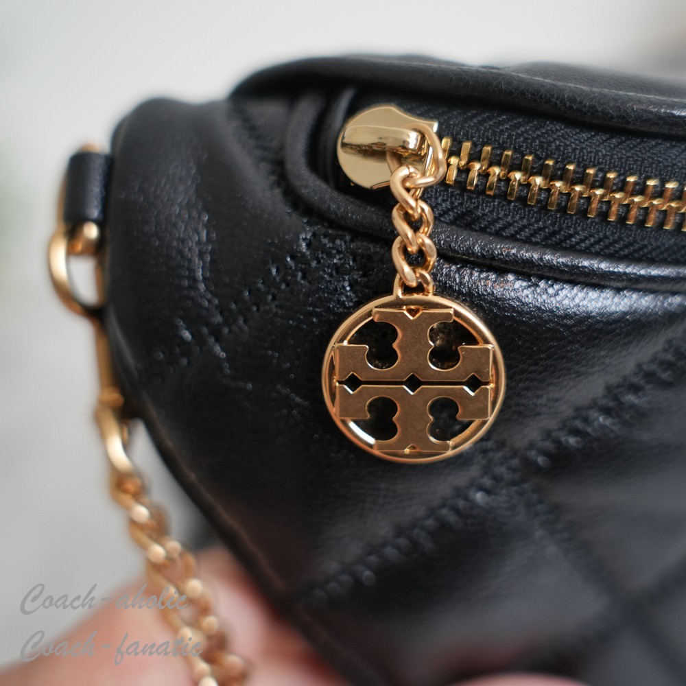 NWT Tory Burch Willa Belt Bag Leather Fanny Pack Crossbody in Black