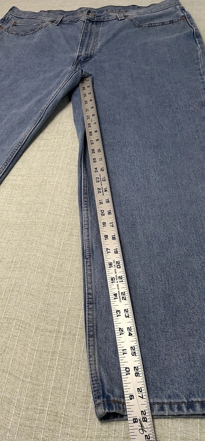 Levi’s 550 Relaxed Fit Medium Blue 100% Cotton Denim Jeans Men’s 40X30
