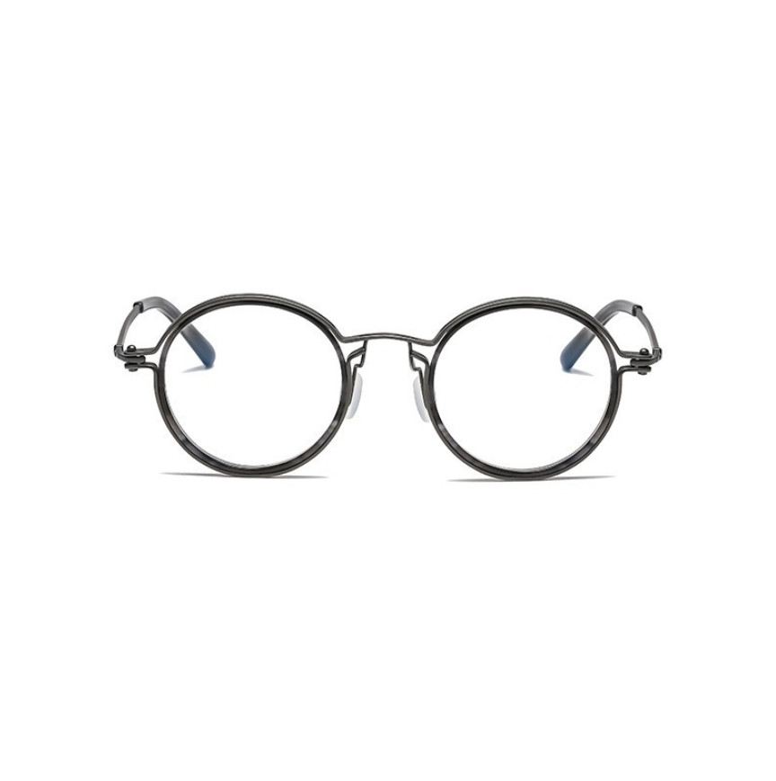 Round Metal Punk Photochromic Reading Glasses For Men Fashion Sunglasses New