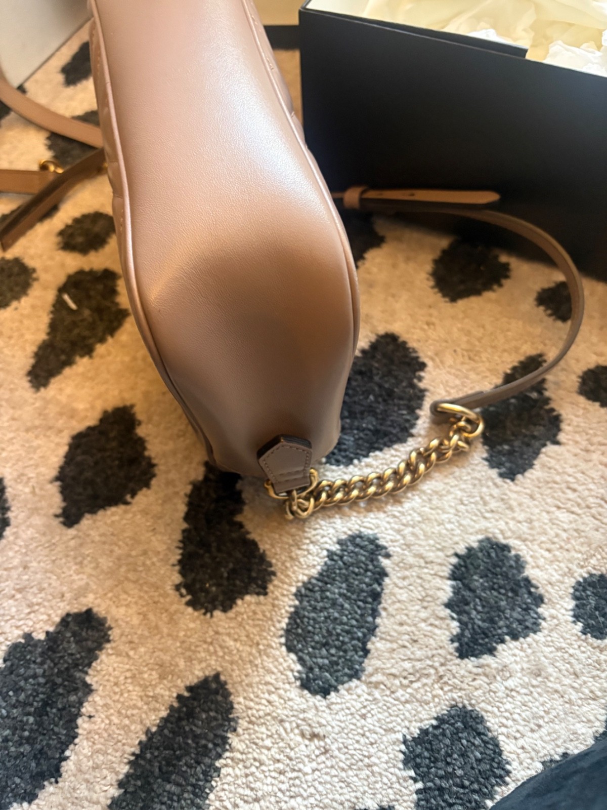 Gucci GG Marmont Crossbody Small Dusty Pink Leather