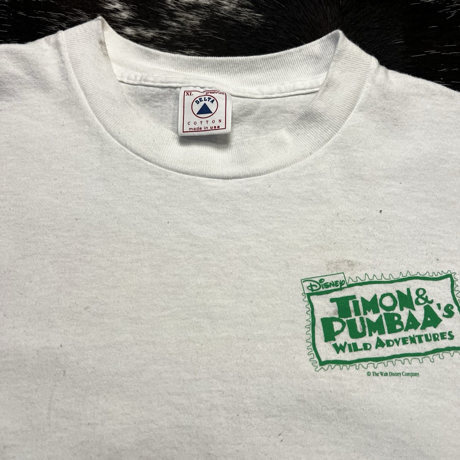 90s Timon & Pumbaa Wild Adventures Lion King Blockbuster Promo Disney Shirt XL