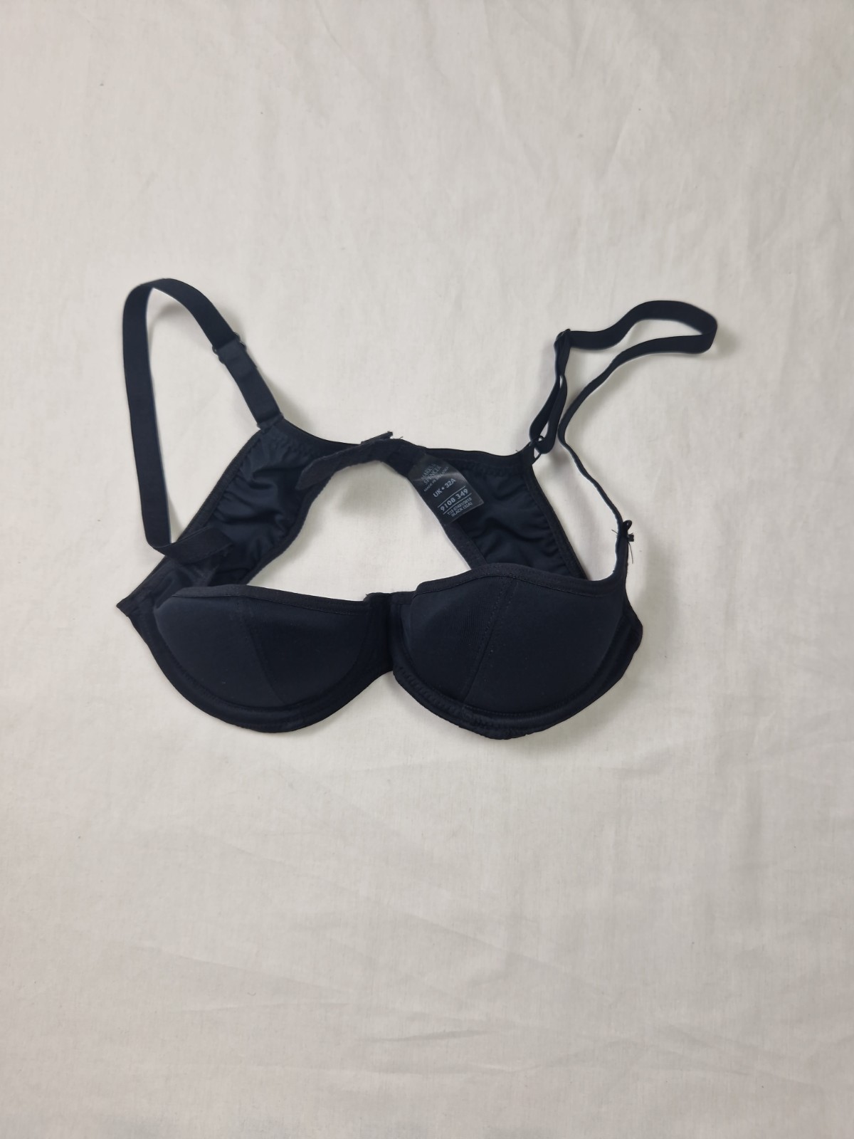Marks & Spencer Womens Bra Black Padded Underwired Microfibre UK 32A Sri Lanka