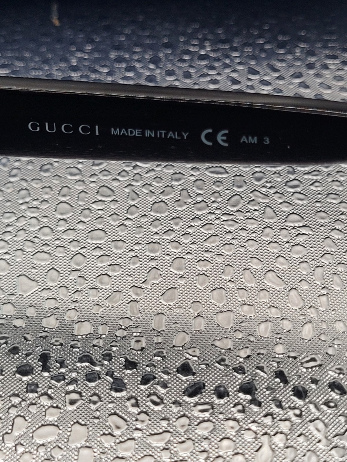 Gucci GG 3206/S D28BN Black Gold Monogram Sunglasses 56-16 130 MINT