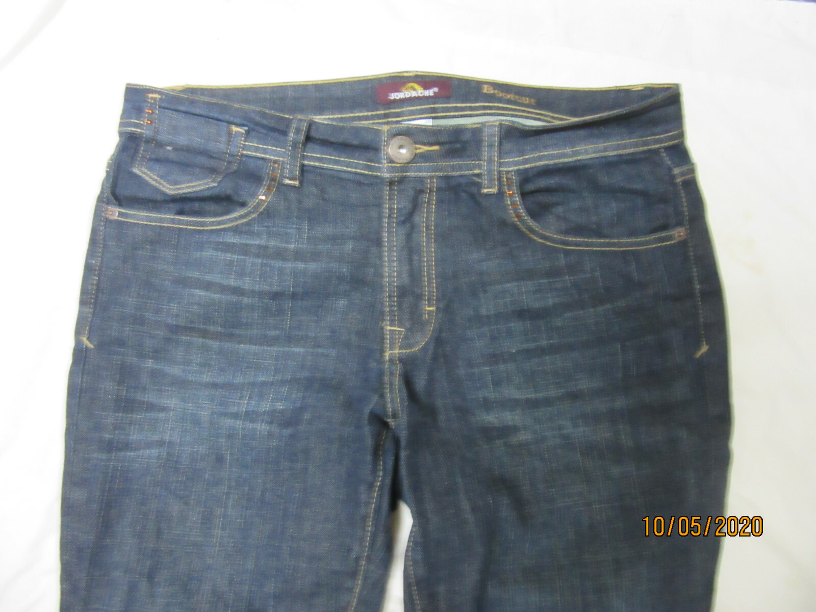 Jordache Womens Blue Jeans Sz 12 Cotton/Spandex Waist 34 Inseam 30 WJ6