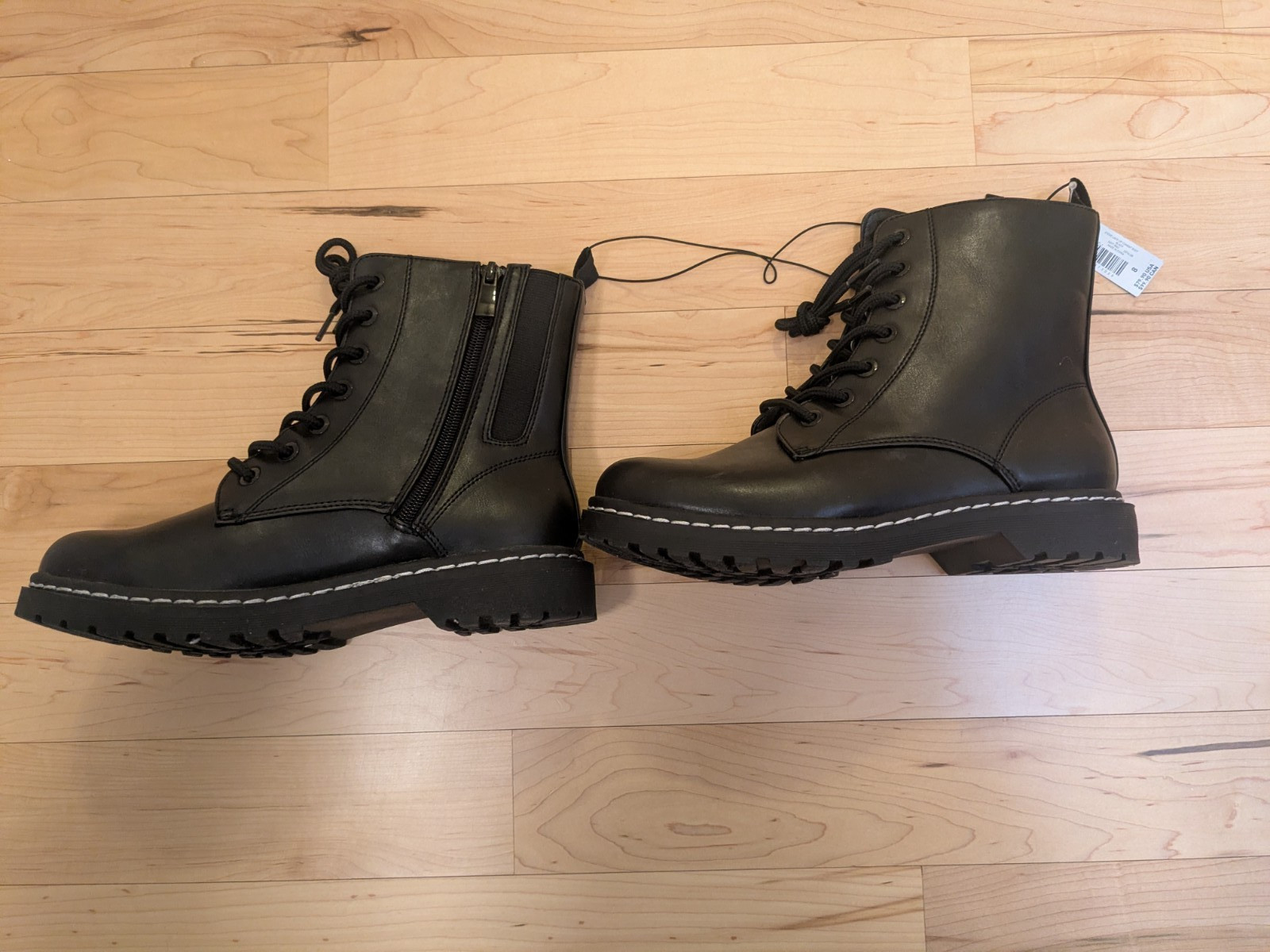 8 Torrid Stevie Black Lace Up Side Zipper Combat Boots