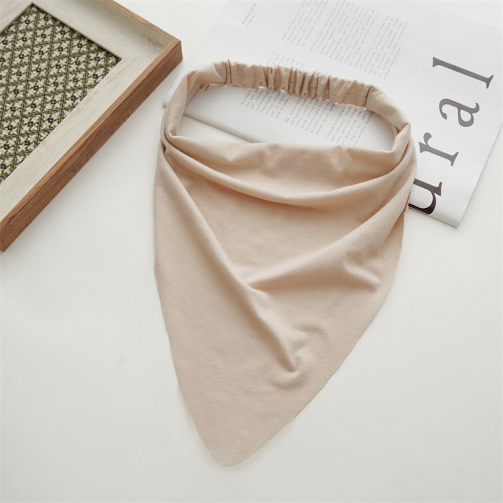 DINPREY Long Hair Scarf Large, Black,grey,khaki,beige,brown,deep Grey