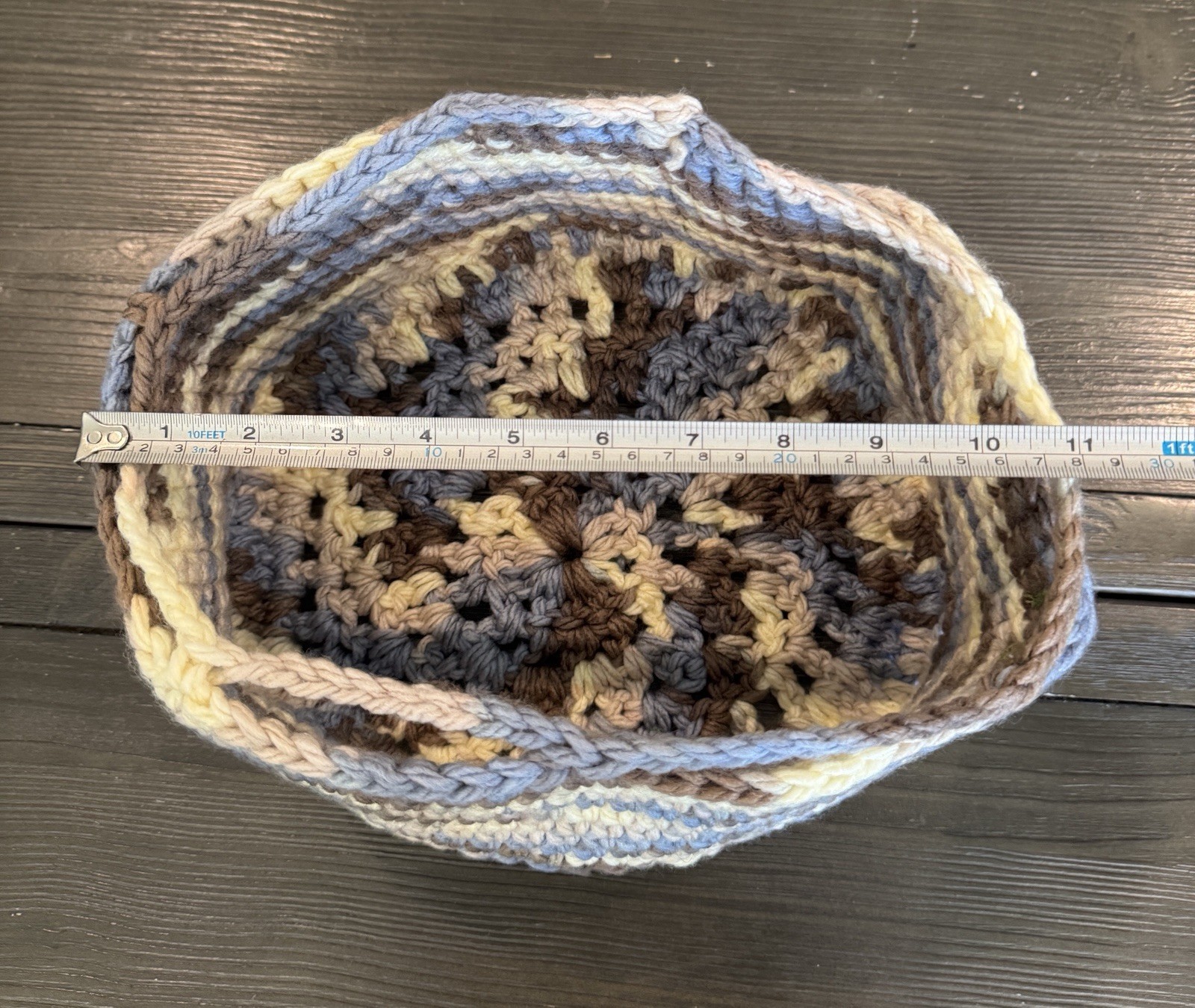Hand-Crocheted Oversized Multi-Functional Boho Hat Mrket Tote Home Utility Cover