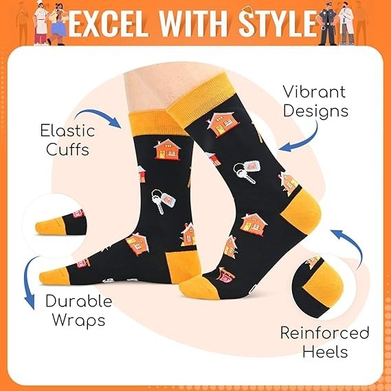 Realtor Socks Real Estate Socks – Real Estate Agent Gifts Realtor Gifts Real …