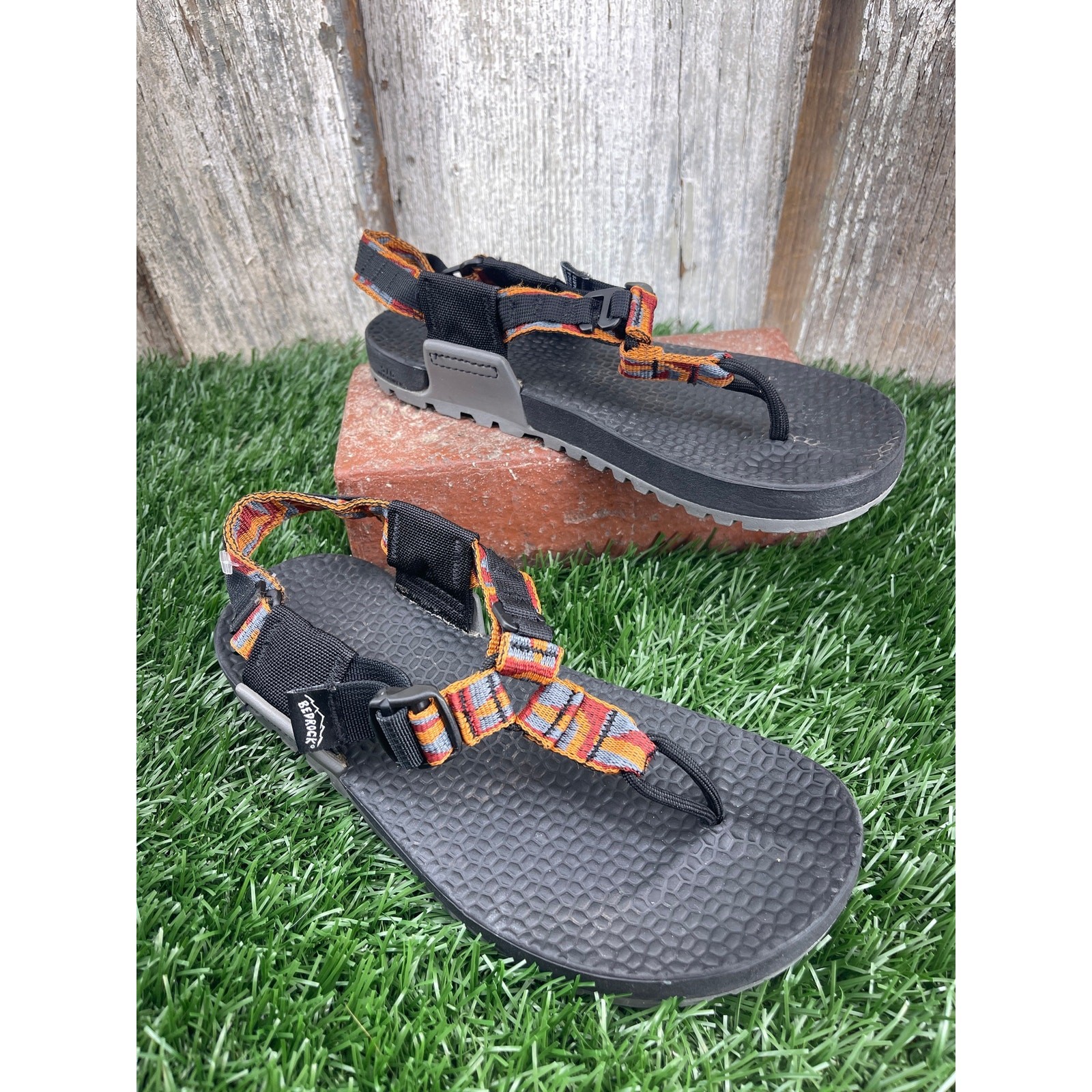 Bedrock Cairn 3D Minimalist Adventure Rust Sandals Women’s 6
