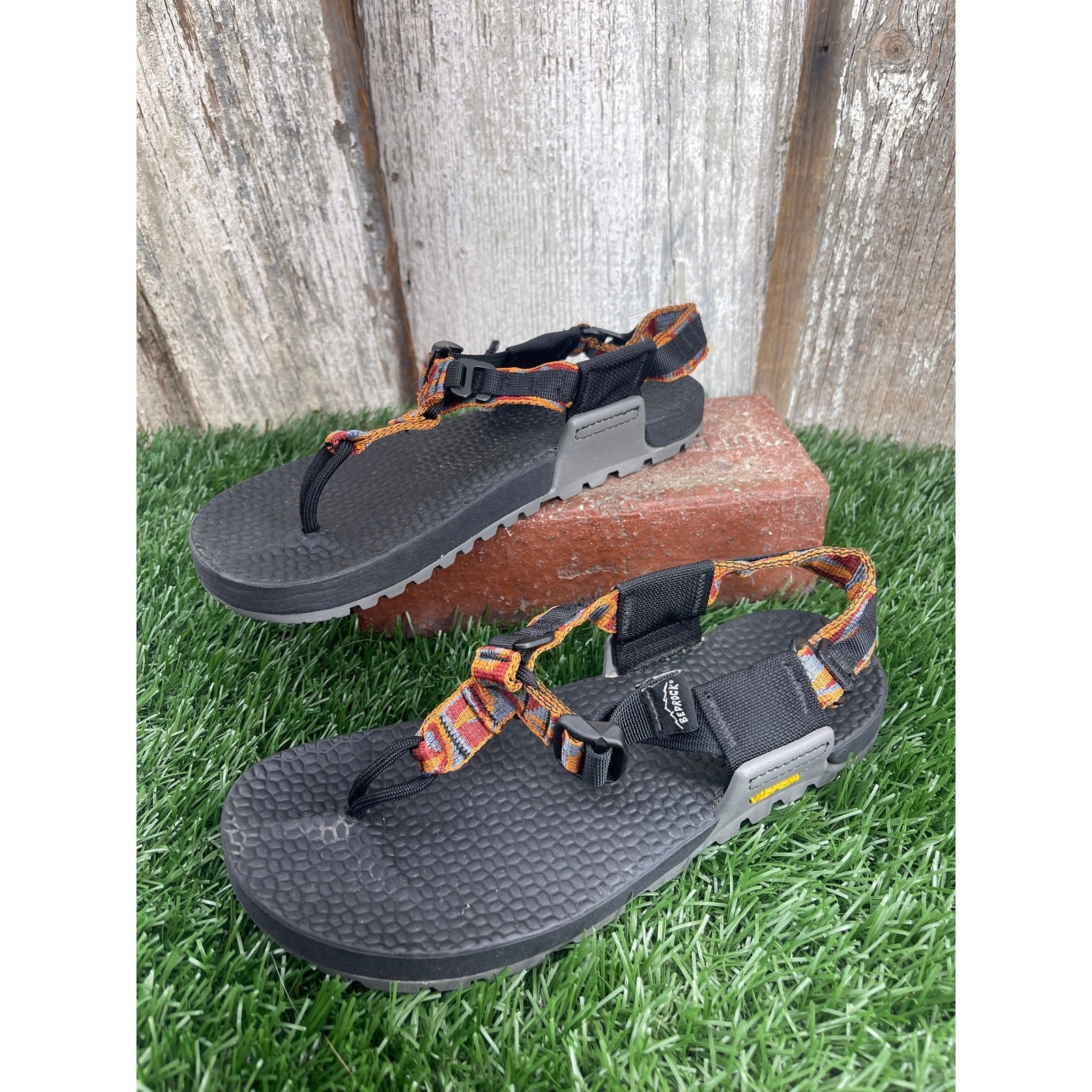 Bedrock Cairn 3D Minimalist Adventure Rust Sandals Women’s 6