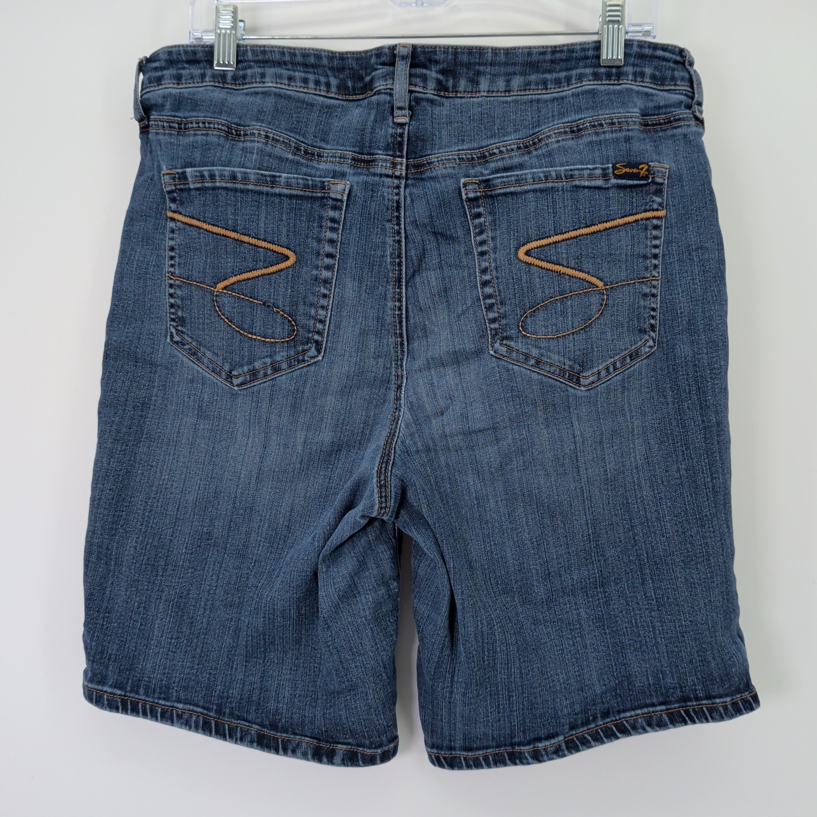 Lot of 3 Seven7 Women’s Sz 16 High Rise Relaxed Fit 5 Pocket Denim Weekend Short