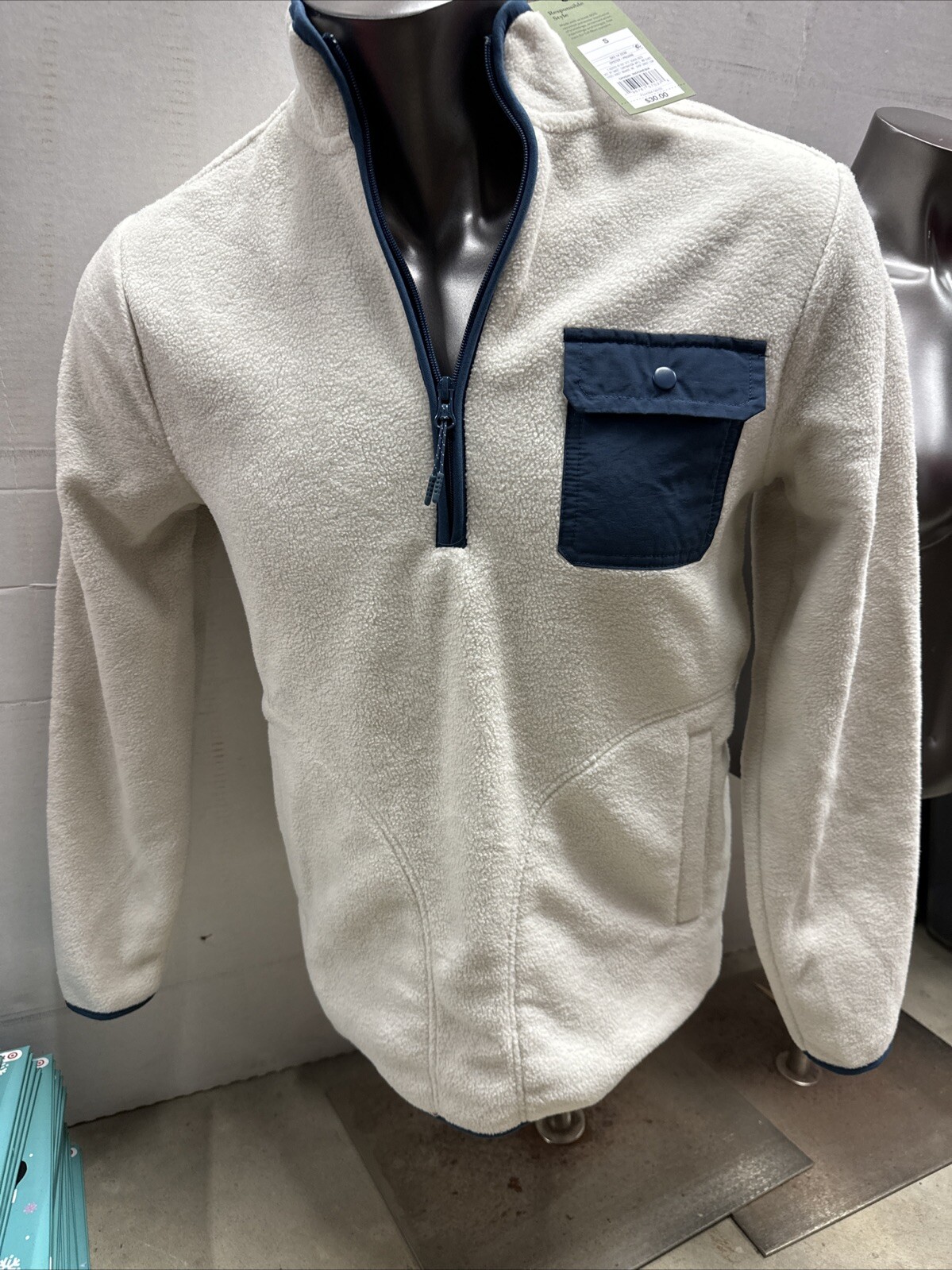 Goodfellow Quarter Zip Fleece Pullover – Sweatshirt like- Sizes & Colors choice