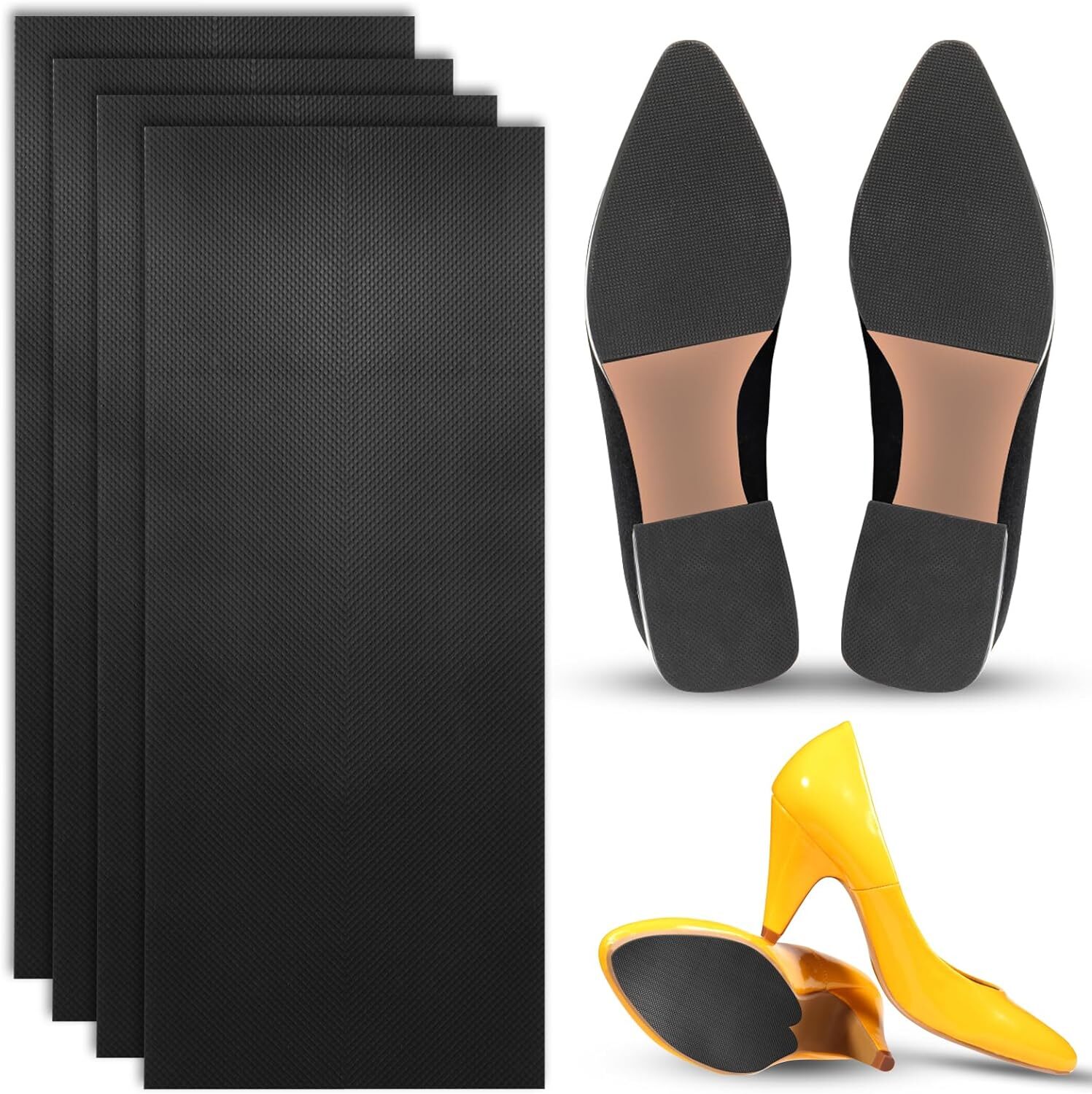 4Pcs Shoe Sole Protector, Non-Slip Shoe Pads Shoe Bottom Protector, Shoe Gummies