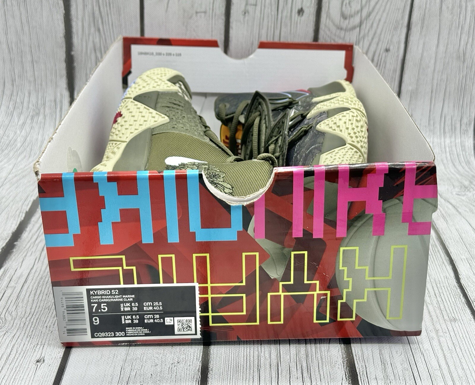 Size 7.5 – Nike Kybrid S2 What The Camo CQ9323 300