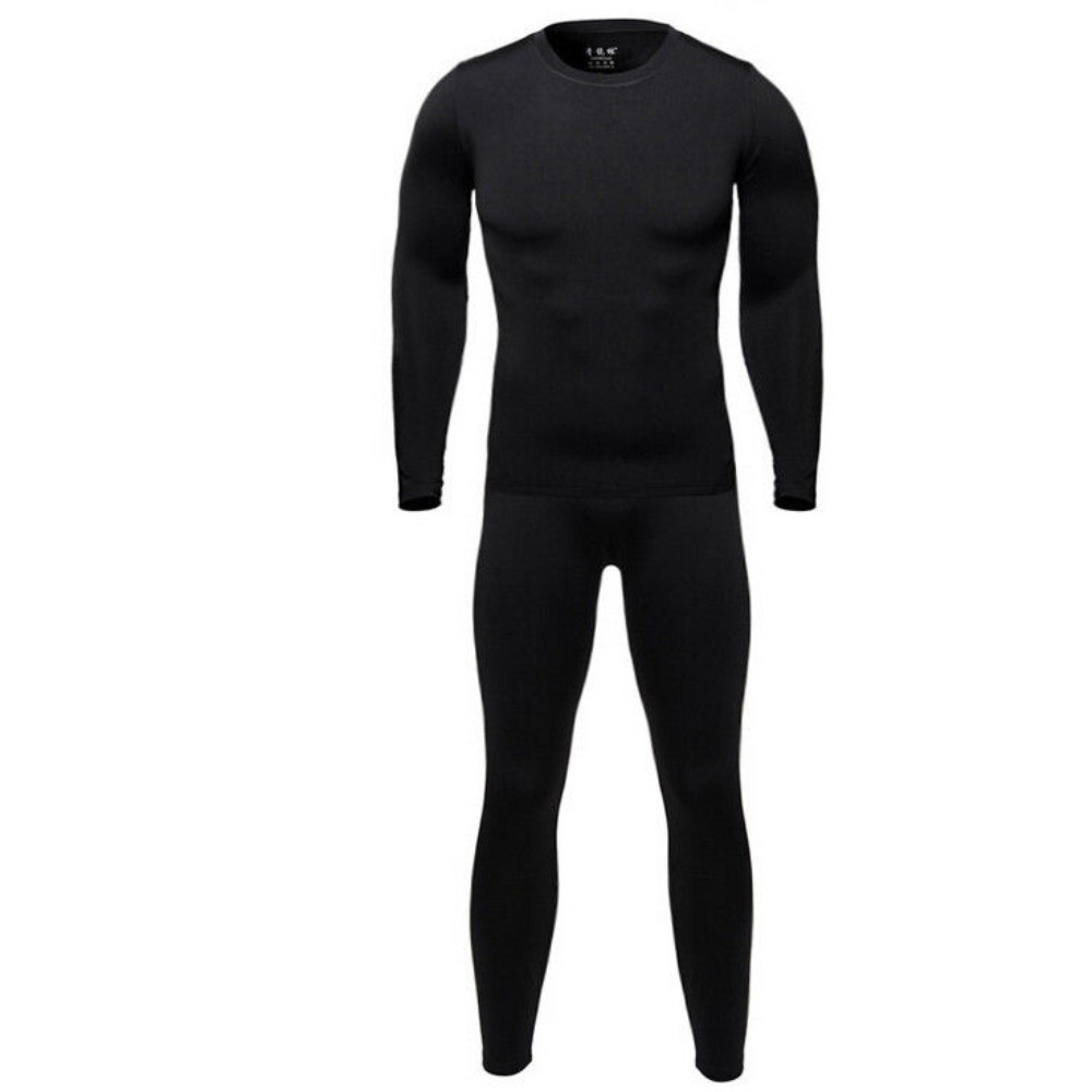 Men’s Winter Ski Ultra-Soft Fleece Thermal Top Bottom Long Johns Underwear Set