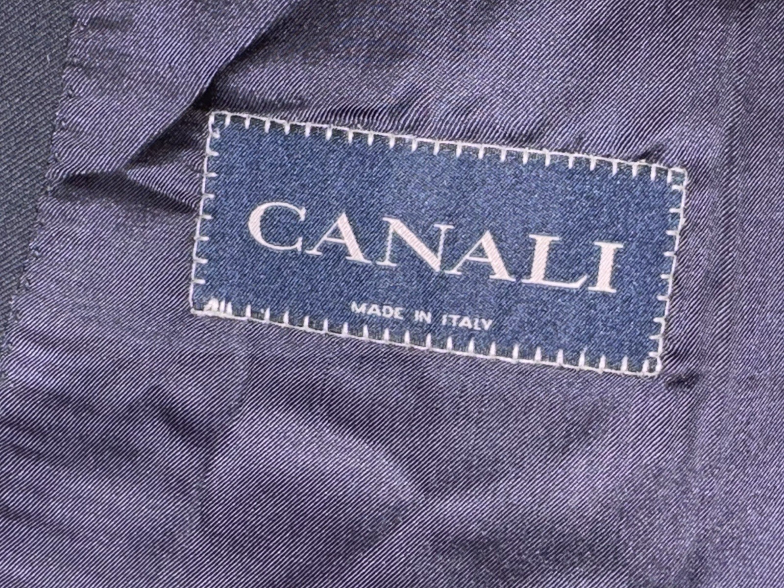 CANALI Blazer Sport Coat Jacket Men’s Sz US48 EU58 Navy Blue Wool Made In Italy