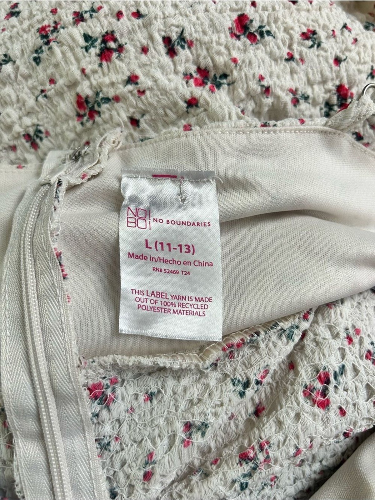 Cream Midi to Maxi Cottage Fairy Garden Dress with Dainty Floral Size 11-13