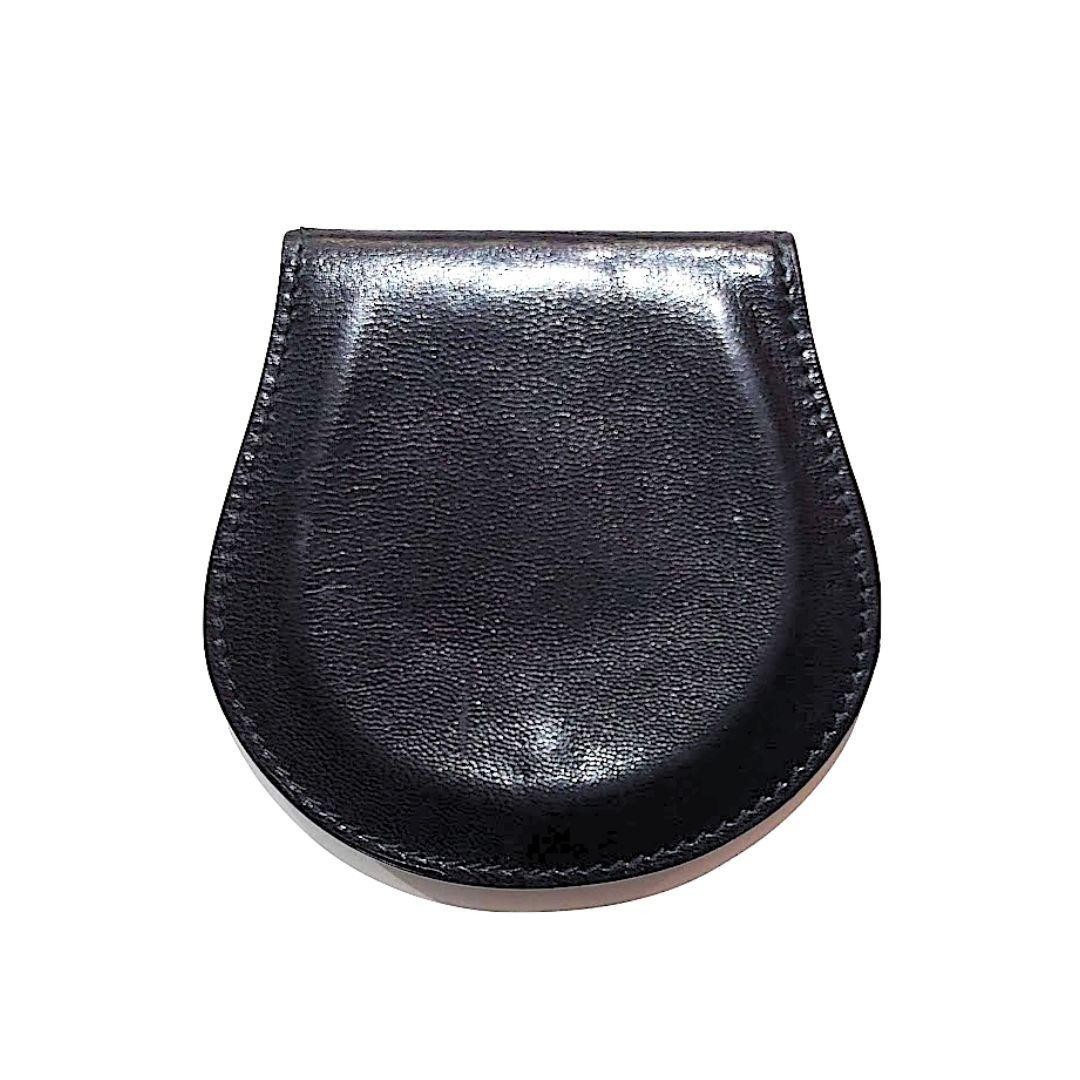 GUCCI G Logo Coin Case Small Change Pouch Leather Black Shipping Included