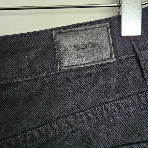 BDG Dree Cheeky Jean Short Charcoal Wash Embroidered Floral Jean Shorts 25