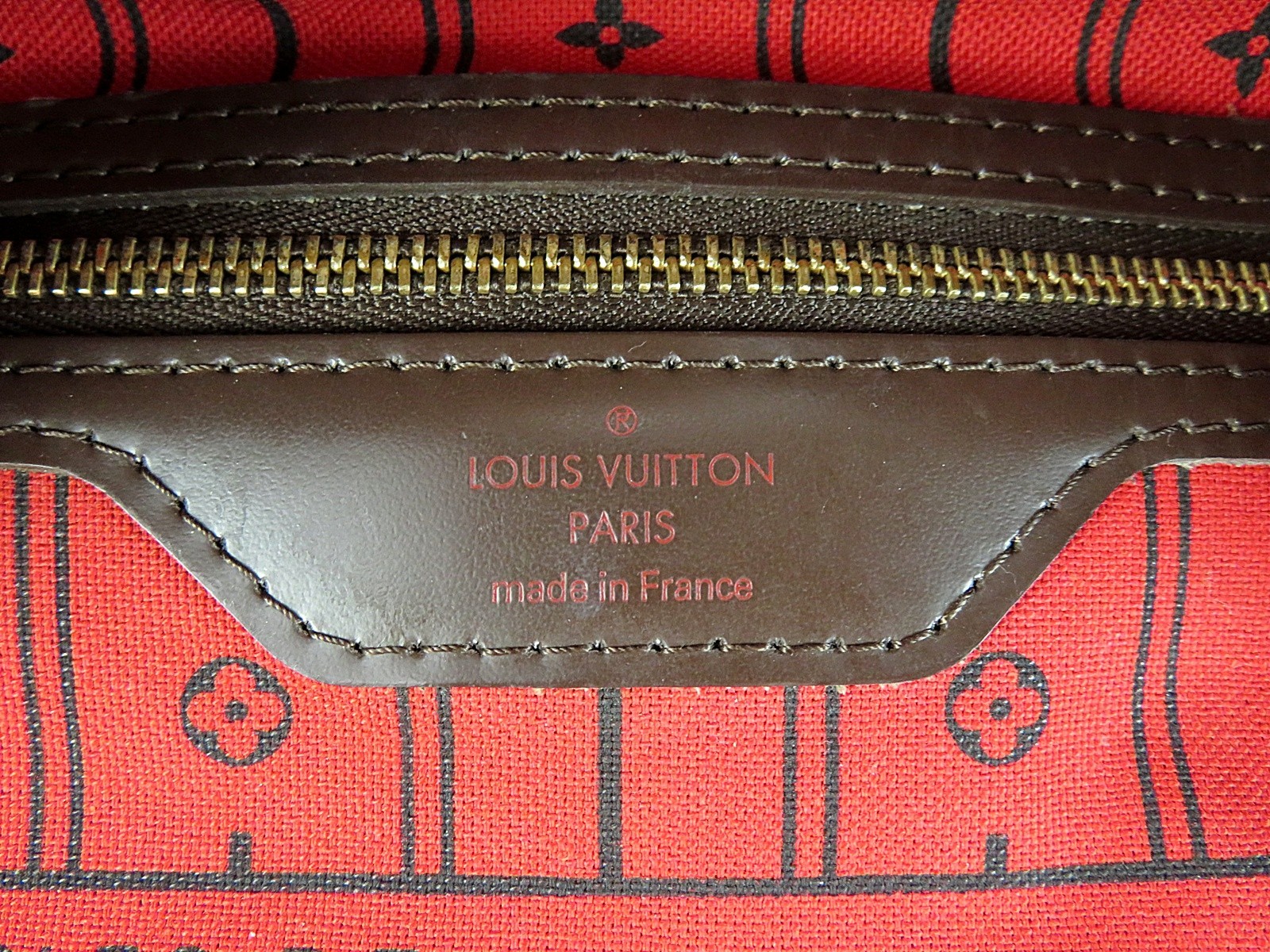 Authentic LOUIS VUITTON Neverfull GM Damie Ebene Tote Bag Purse #63931
