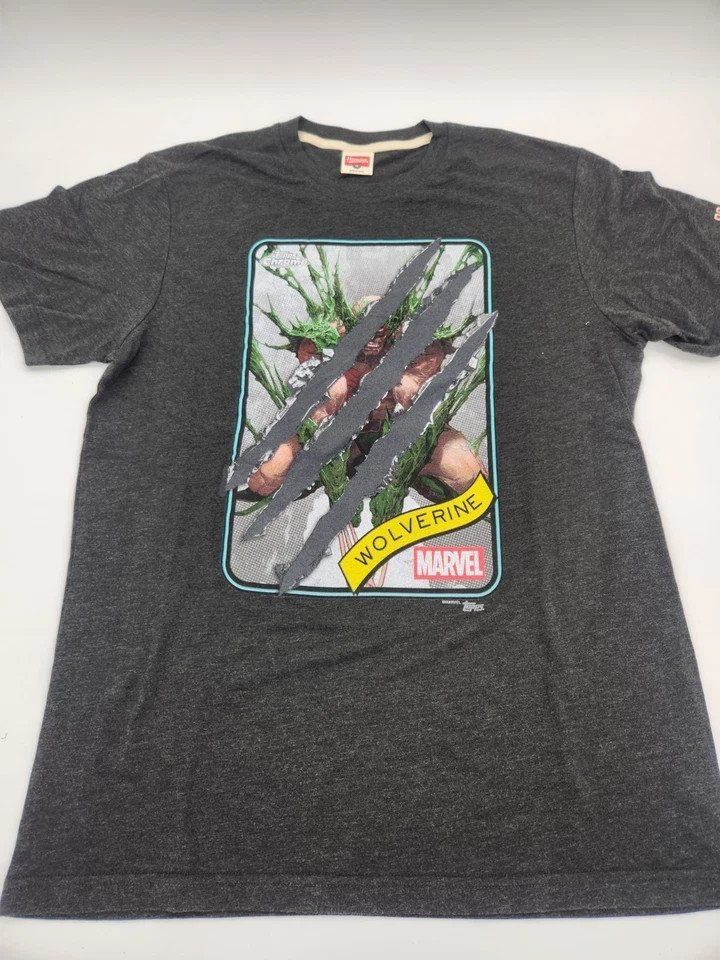 TOPPS x MARVEL X-MEN Wolverine Card Charcoal Tee