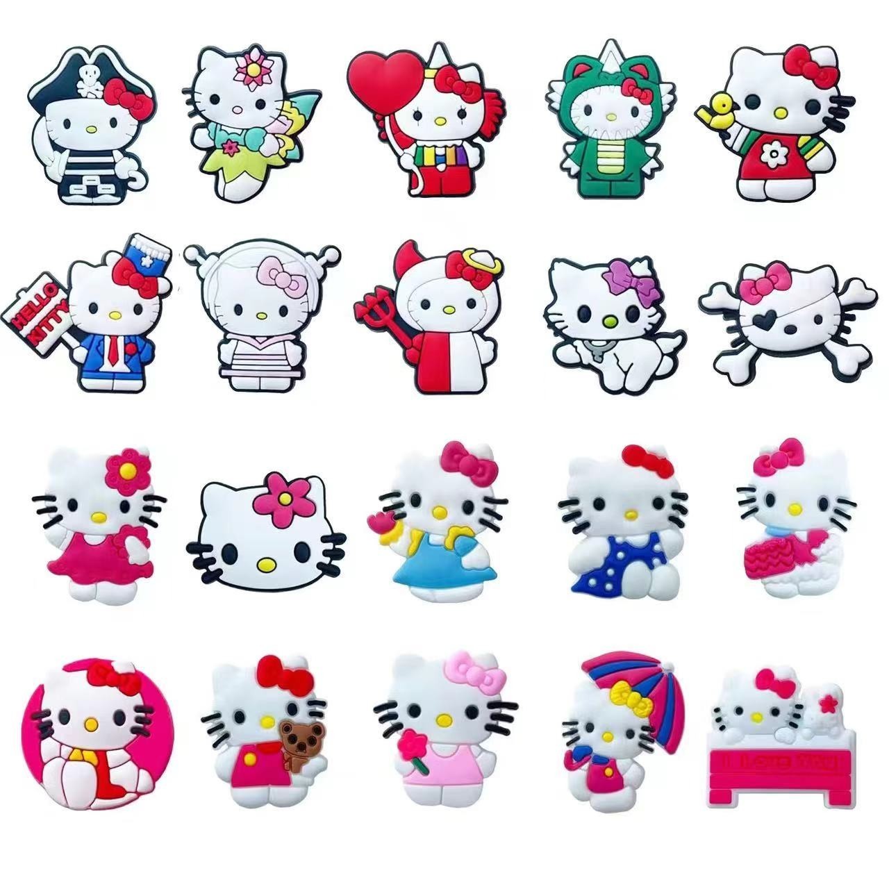 Lot of 80 PCS Random Different Clip Shoe Charms for Shoe Decoration Lovely Cool