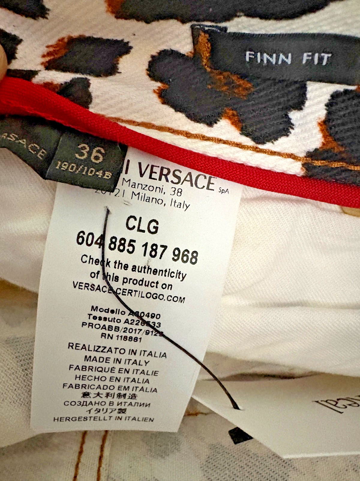 Versace Tribute Wild Baroque SS 2019 Women’s Jeans Sz 36 Italy Excellent Cond