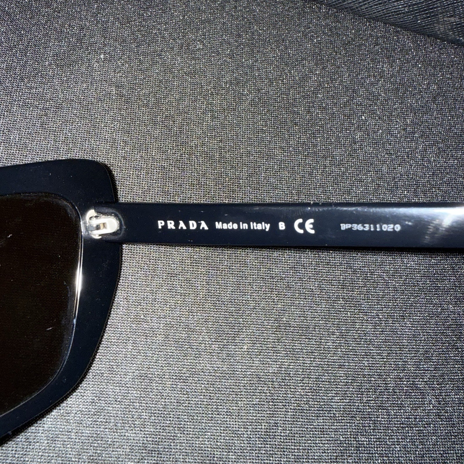 Prada Sunglasses Black Frames Gray Lens 1AB-5S0 / SPR08V-F