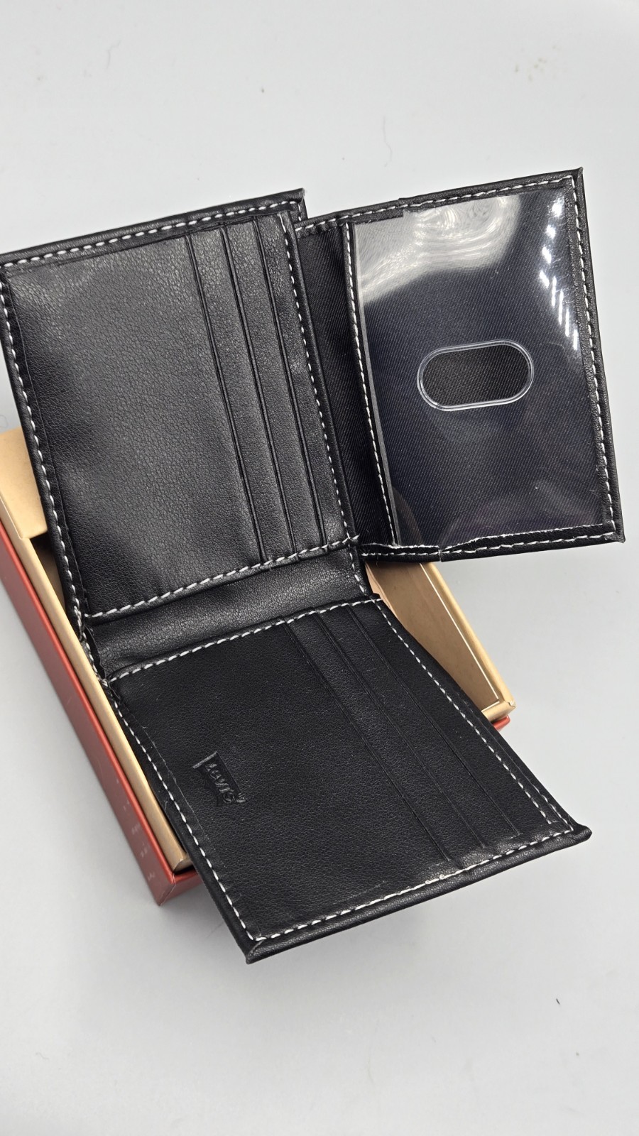 Levi’s Bifold Black Men’s Wallet 4.5×3.5 Inches Free And Fast Shipping