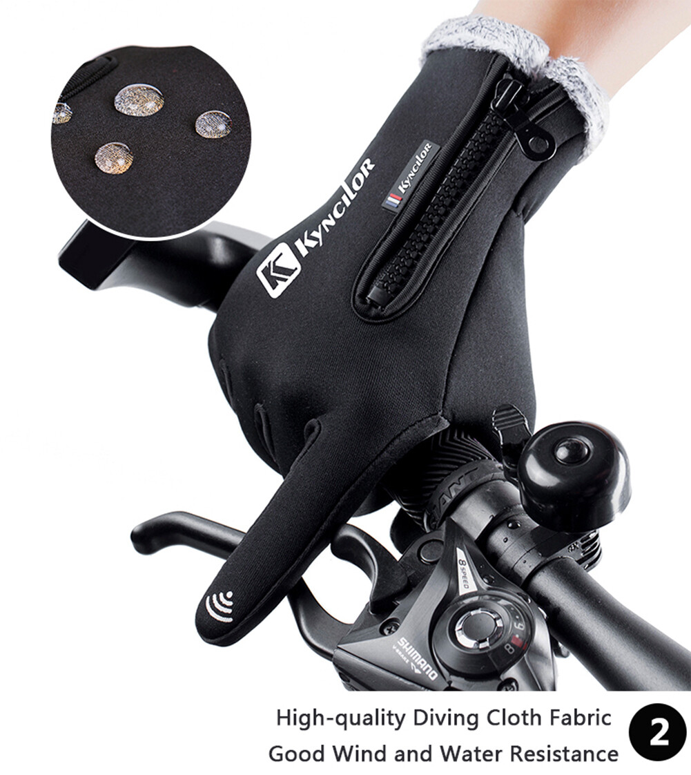 Winter Thermal Gloves Touchscreen Waterproof Windproof Ski Non-Slip Grips Gloves