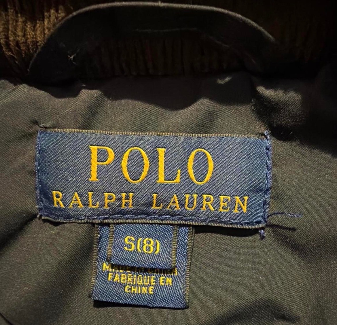 Ralph Lauren Boys Quilted Navy Jacket Size 8