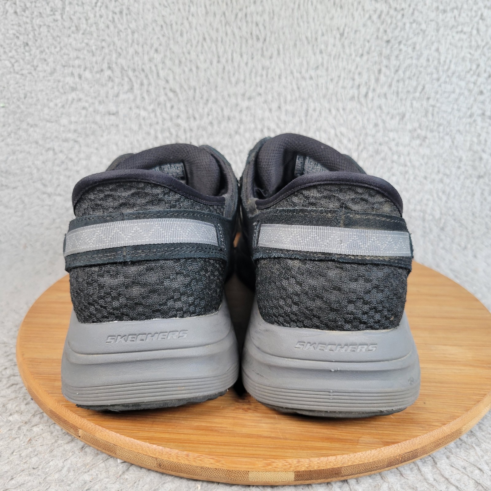 Skechers Hands Free Slip-ins Relaxed Fit: Oak Canyon Black/Charcoal 11 X-Wide