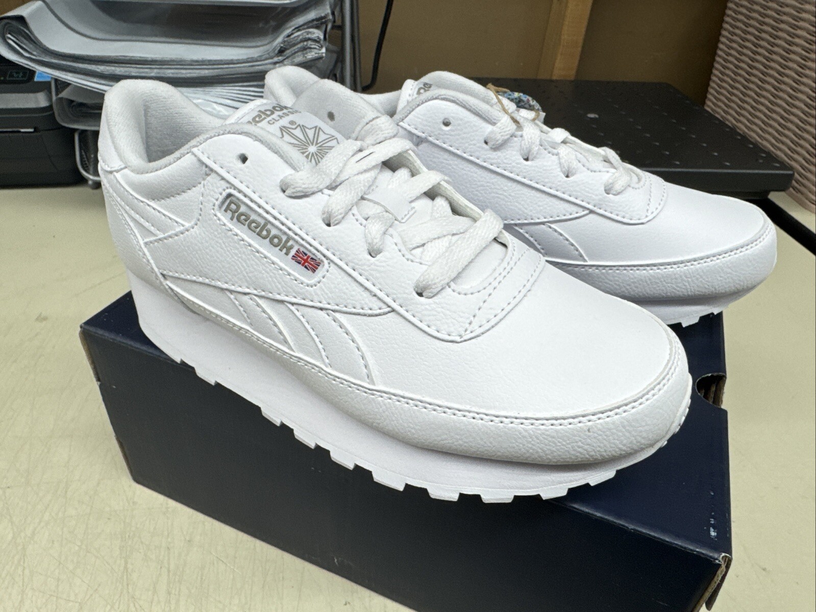 PICK SIZE – Reebok Women’s White Classic Renaissance Classic Shoe V67018