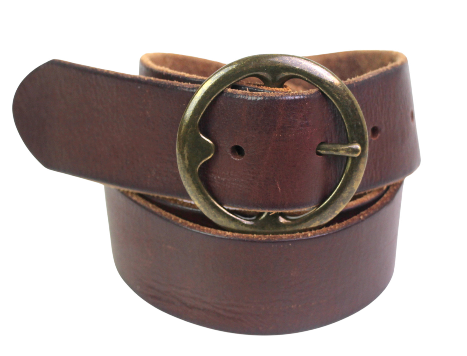 Treasure & Bond BROWN REAL LEATHER 1 3/8″Wd CASUAL DRESS WOMEN’S BELT Sz S (B47