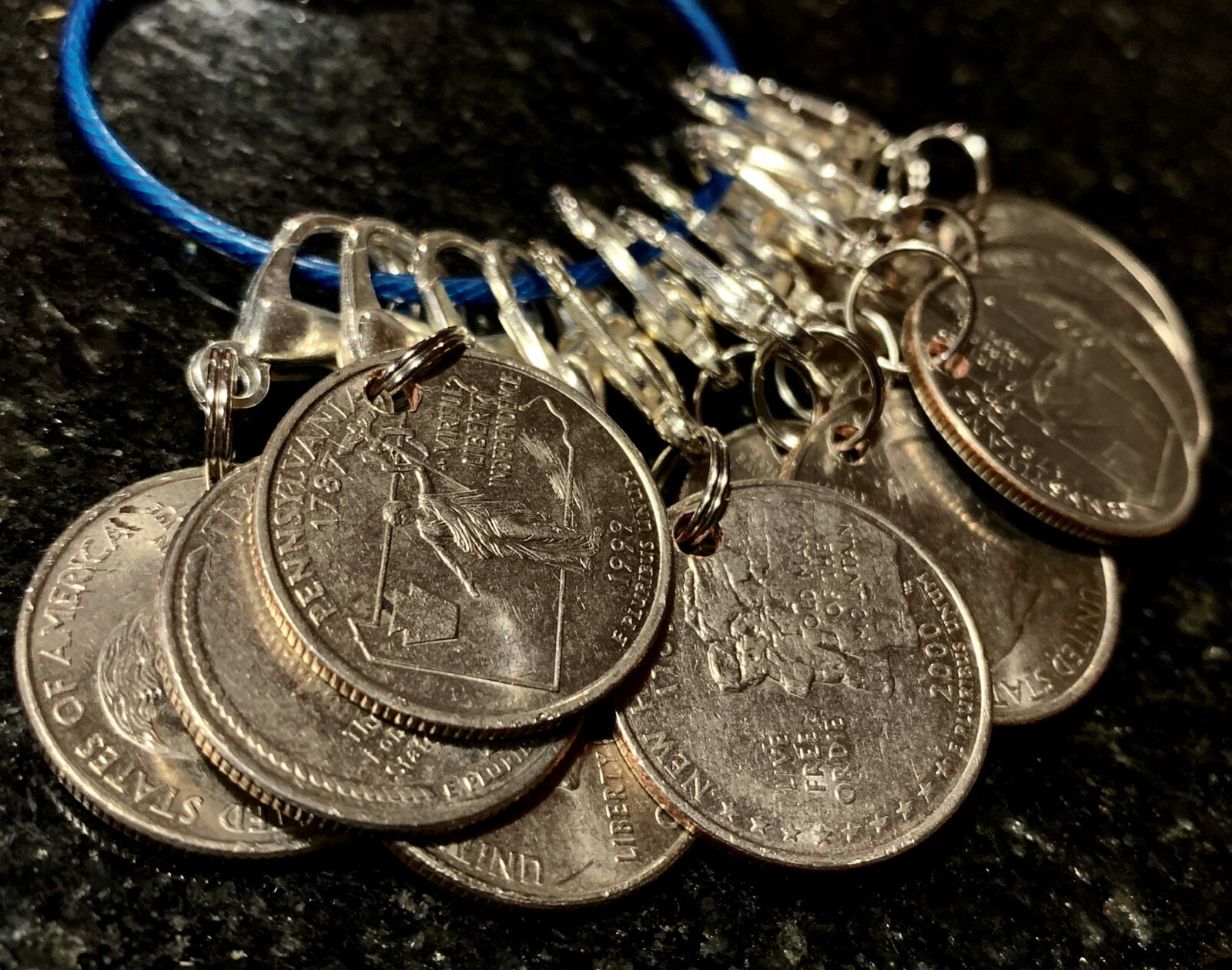 Aldi Quarter Keychain, Quarter Holder, Aldi Cart Key, Lotto Scratcher, Aldi Food