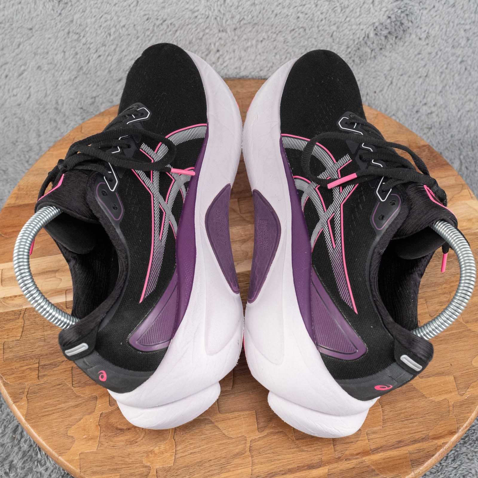 ASICS Gel Kayano 30 Black Lilac Pink Size 9 Women’ Running Shoes 1012B357-004