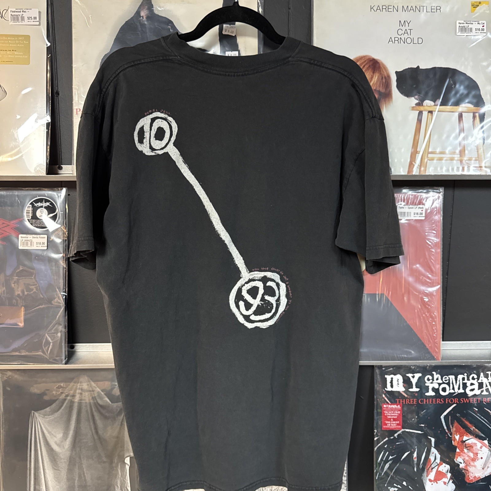 Vintage PEARL JAM t shirt L/XL Reject Early 90s Grunge Alt rock Band Tee