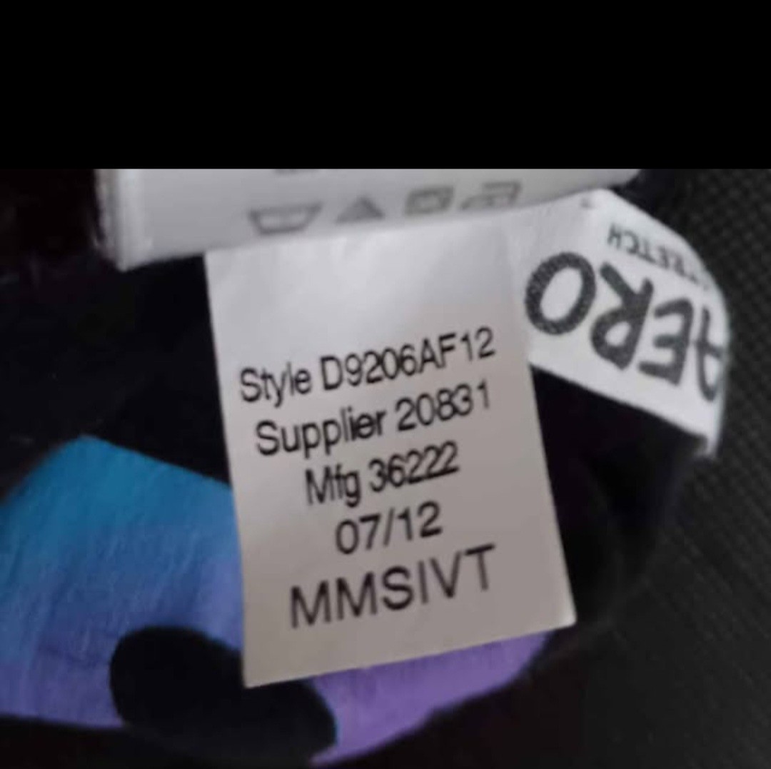 2012 Y2k Aeropostale Foldover 87 Flare Mullticolor Yoga Pants Size Medium
