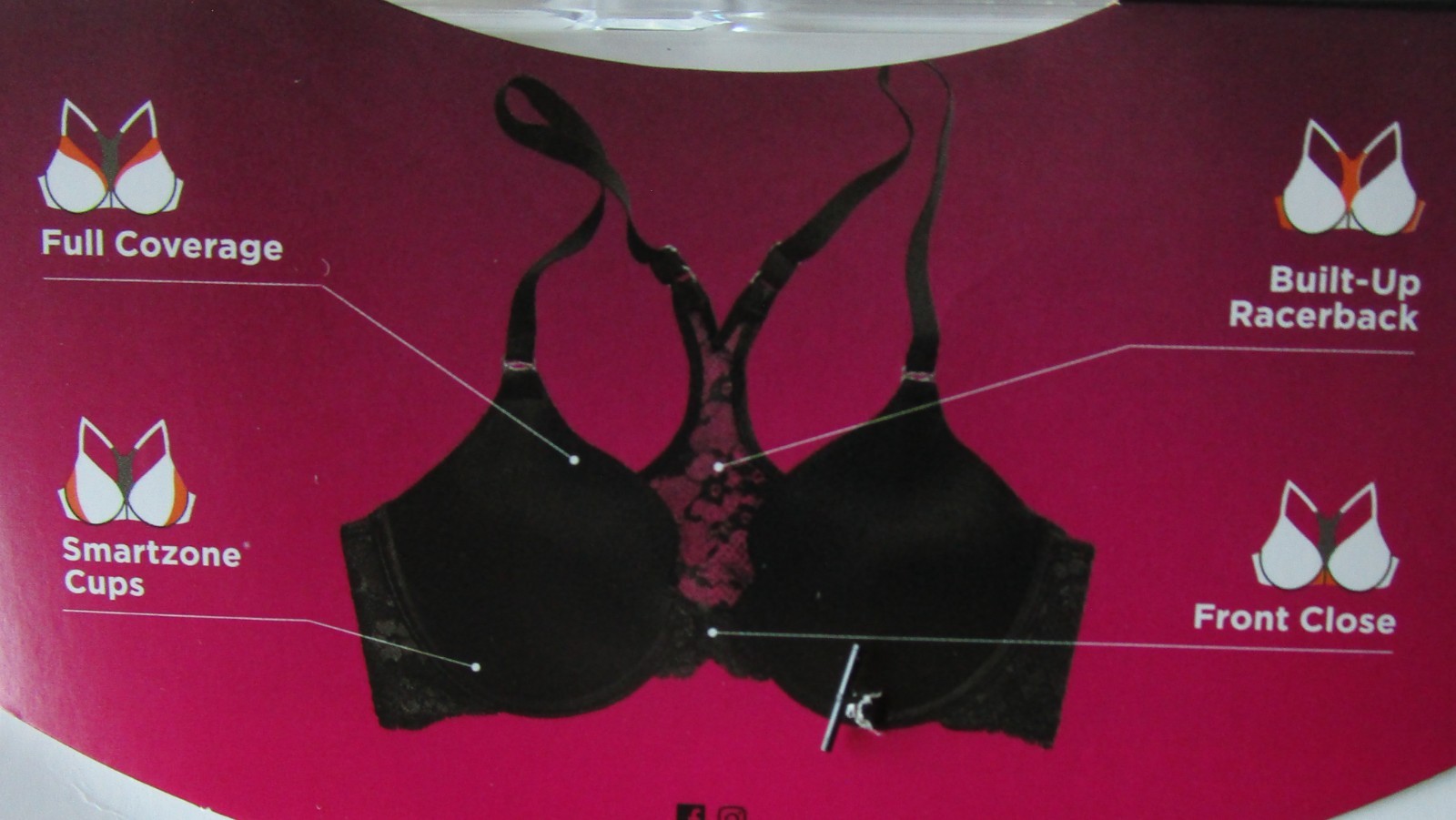 Maidenform Racerback Smoothing Underwire Bra Style 07112 Size 36 C NWT MSRP $44