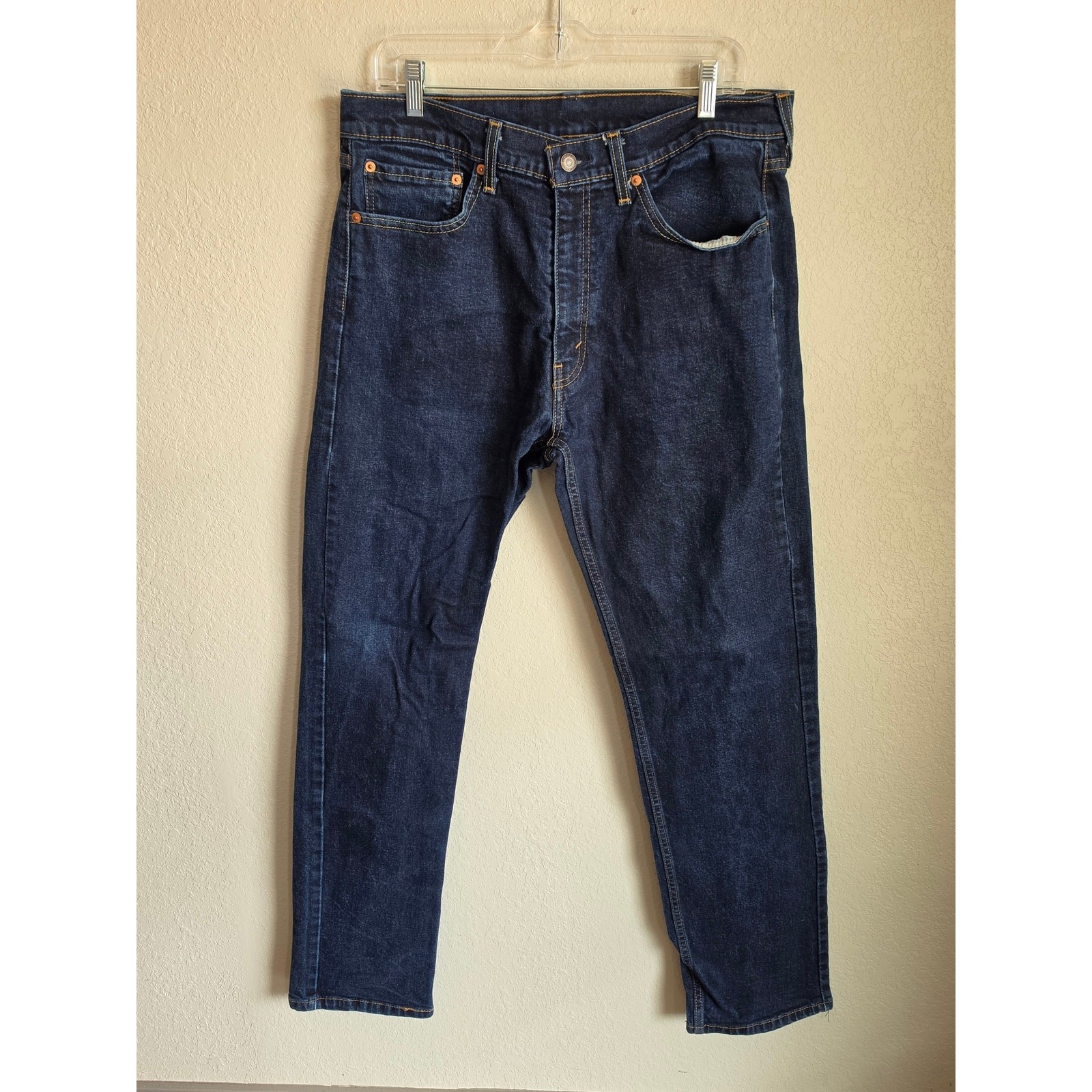 MENS LEVIS 505 STRAIGHT LEG JEANS SIZE 36 X 34 EXCELLENT